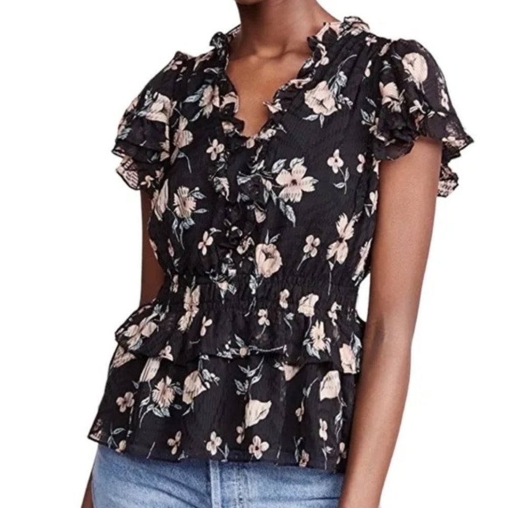 Rebecca Taylor Daniella Silk Blend Floral NWOT